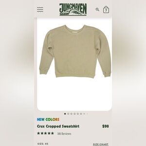 Jungmaven Canvas Crux Crewneck Sweatshirt XS